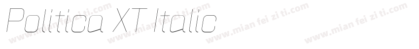 Politica XT Italic字体转换
